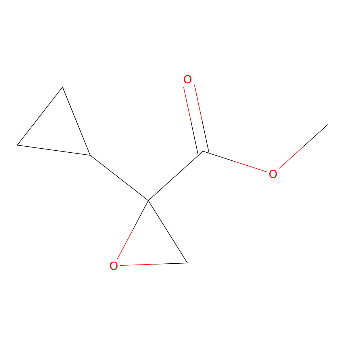 Methyl 2-cyclopropyloxirane-2-carboxylate molecular structure, CAS 1025901-44-3