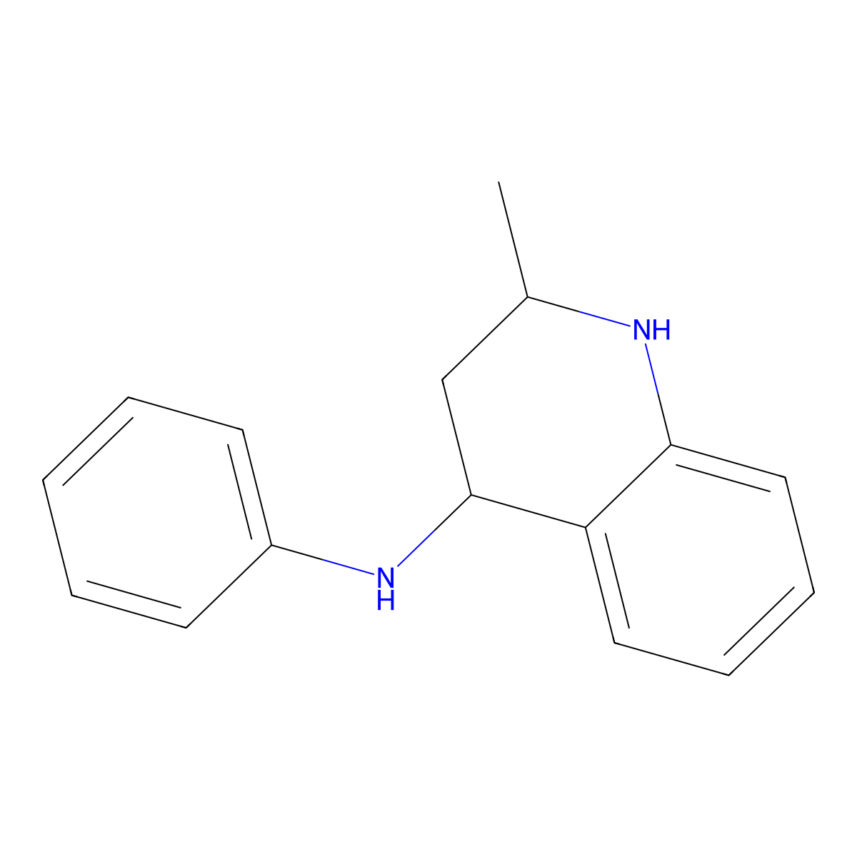 2-methyl-N-phenyl-1,2,3,4-tetrahydroquinolin-4-amine molecular structure, CAS 1026-05-7
