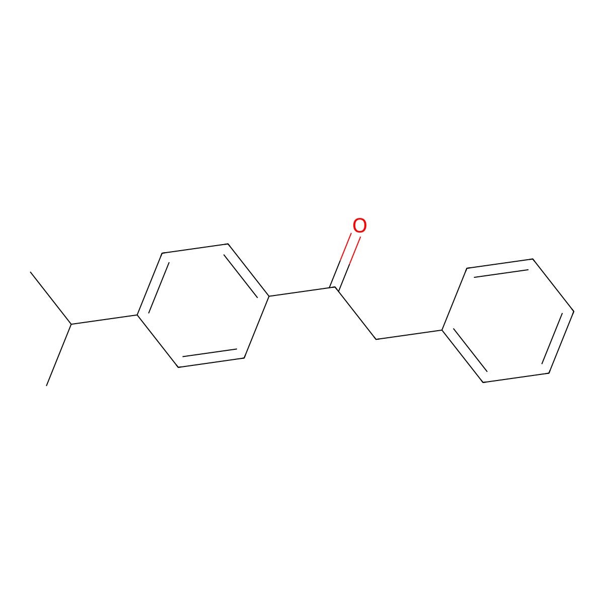 2-Phenyl-4'-iso-propylacetophenone molecular structure, CAS 1026-81-9