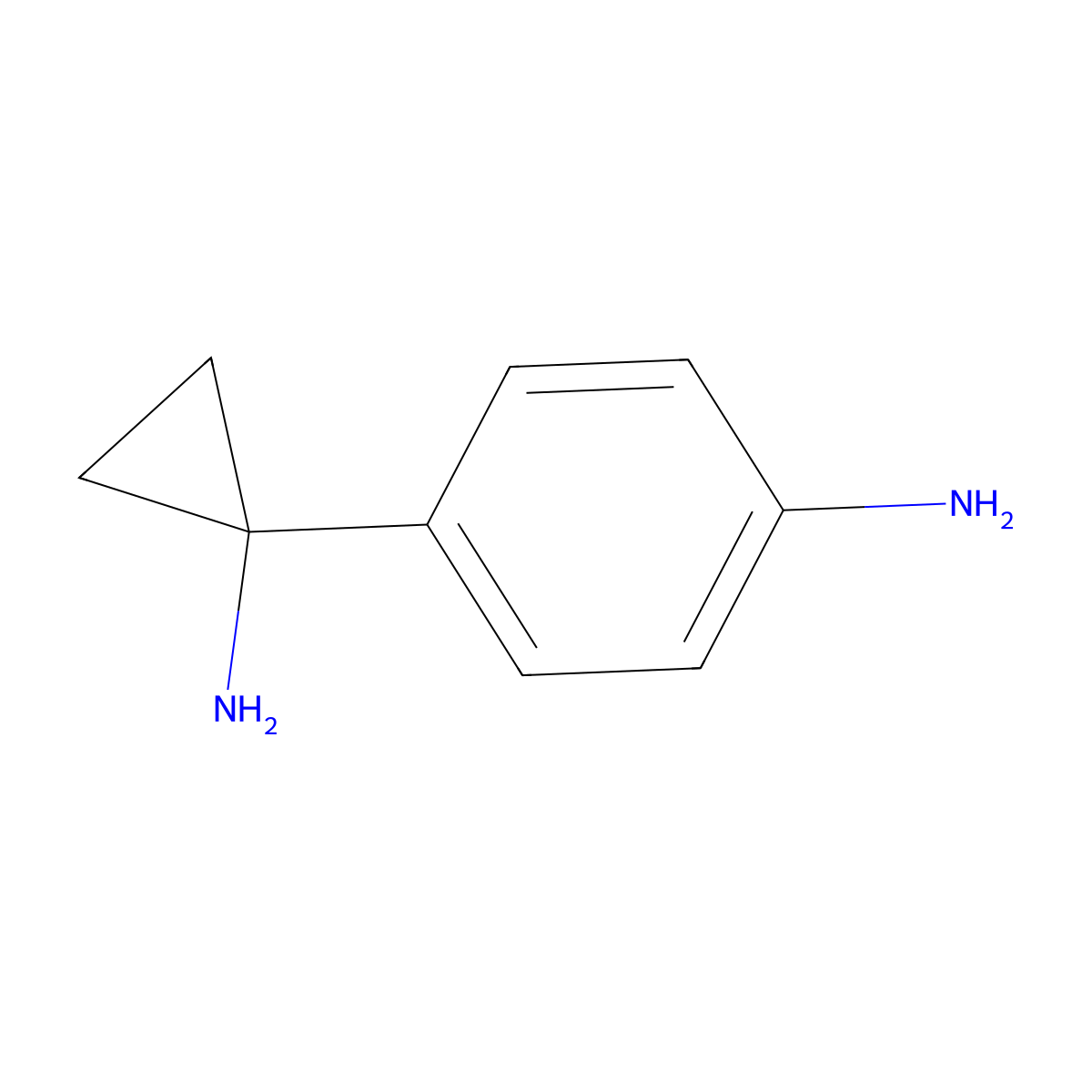 4-(1-Aminocyclopropyl)aniline molecular structure, CAS 1026009-69-7