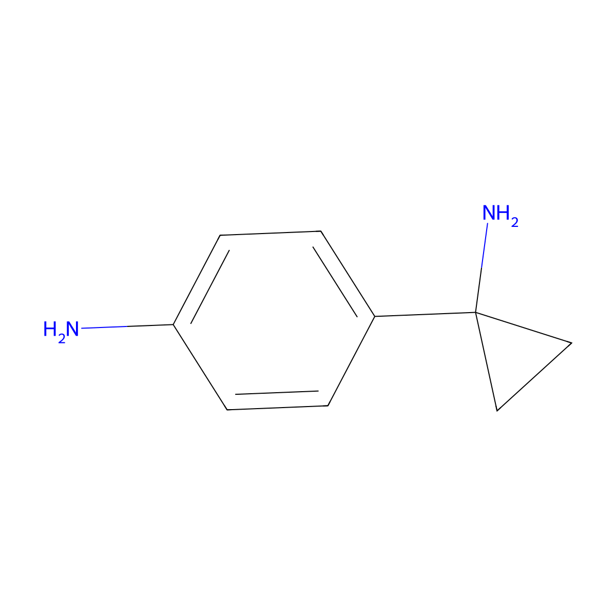 4-(1-Aminocyclopropyl)aniline molecular structure, CAS 1026009-69-7