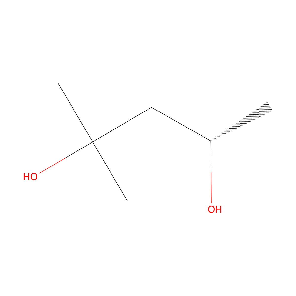 (4S)-2-Methyl-2,4-pentanediol molecular structure, CAS 102601-24-1