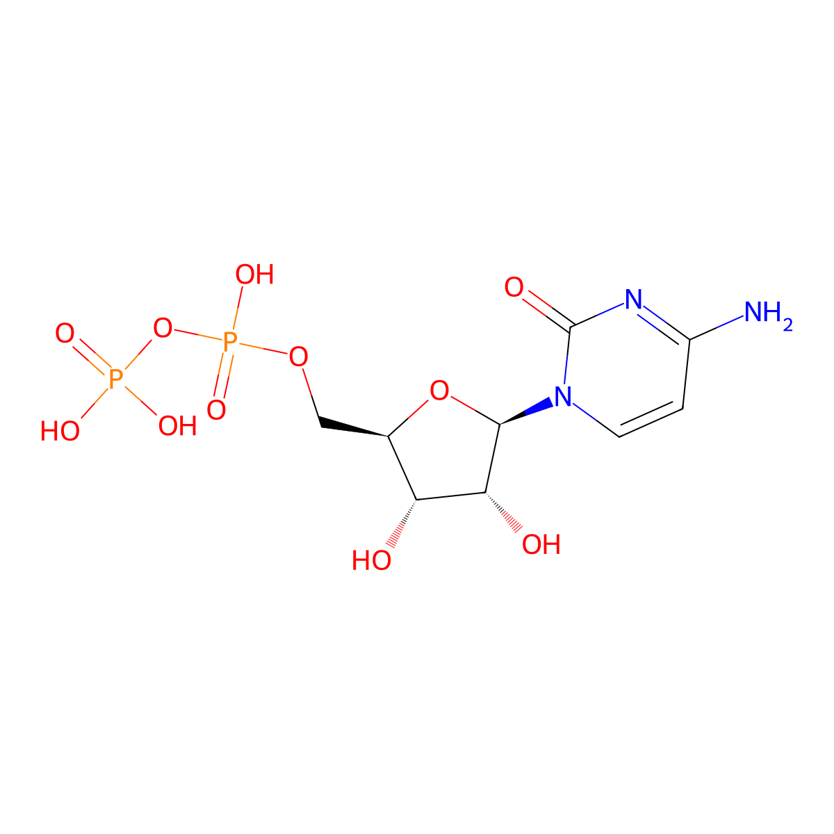 Cytidine Diphosphate molecular structure, CAS 102601-46-7