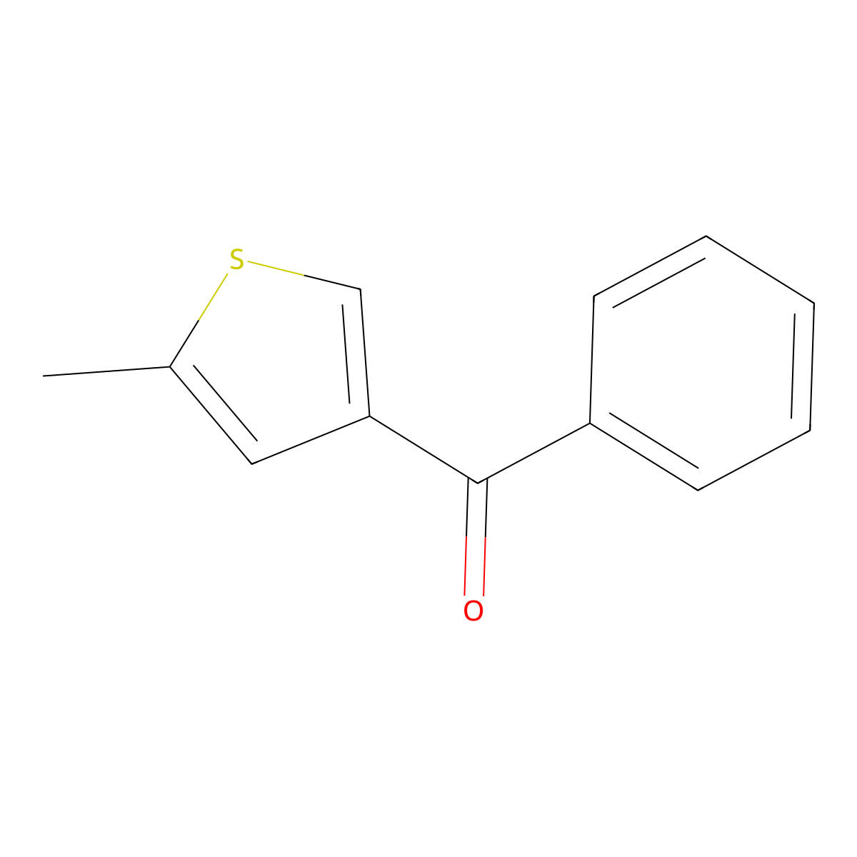 (5-Methylthiophen-3-yl)(phenyl)methanone molecular structure, CAS 1026012-80-5
