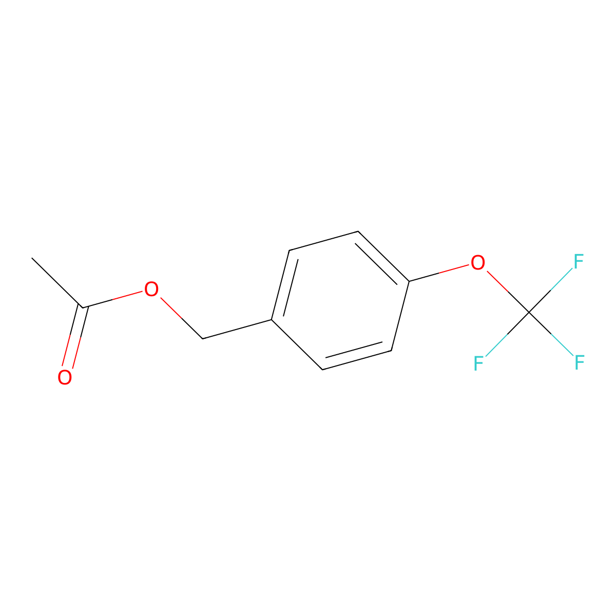 [4-(Trifluoromethoxy)phenyl]methyl acetate molecular structure, CAS 102606-99-5