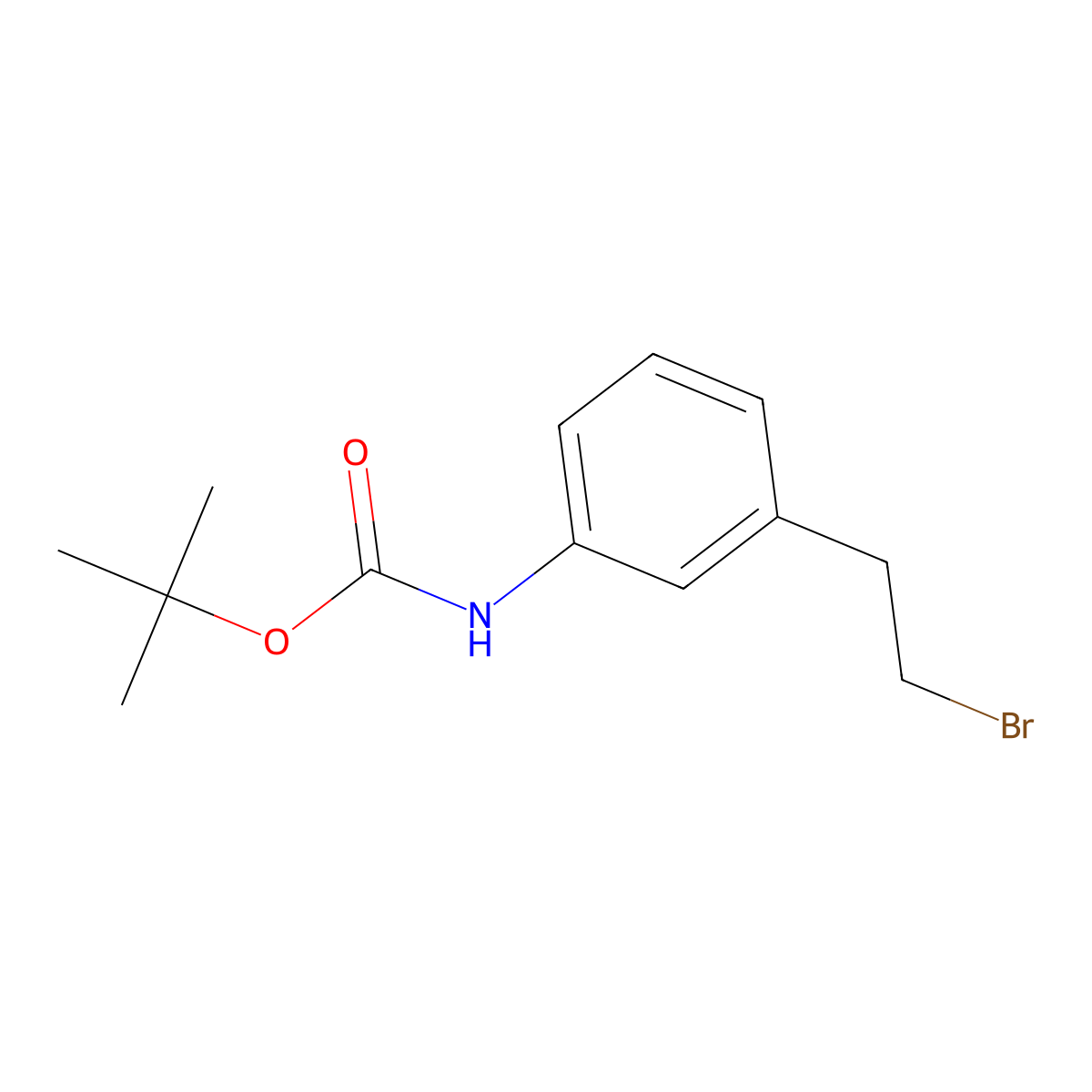 3-(Boc-amino)phenethylbromide molecular structure, CAS 1026069-85-1
