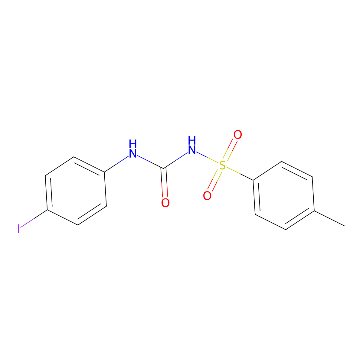 1-(4-Iodophenyl)-3-((4-methylphenyl)sulfonyl)urea molecular structure, CAS 102607-83-0