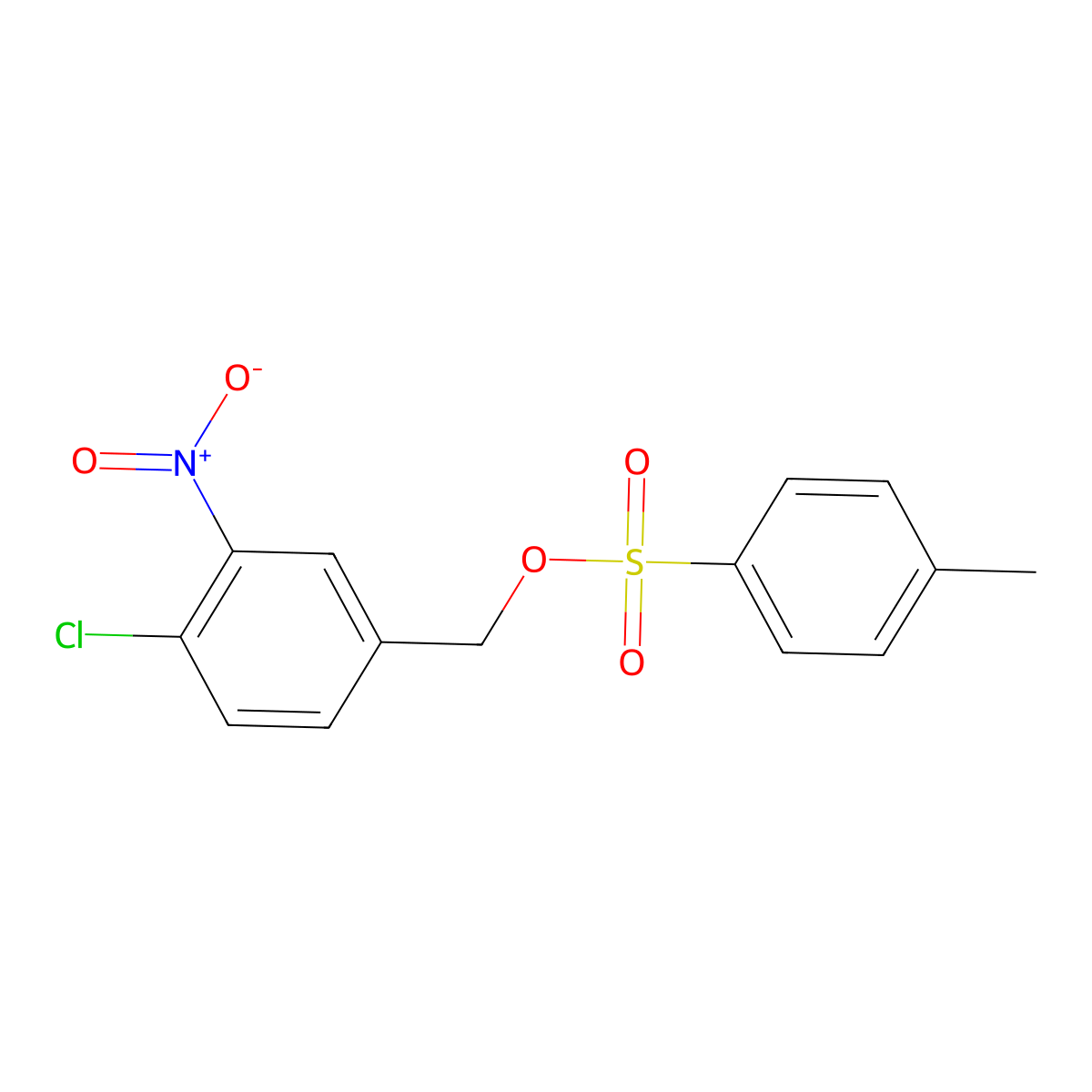 (4-Chloro-3-nitrophenyl)methyl 4-methylbenzene-1-sulfonate molecular structure, CAS 1026082-25-6