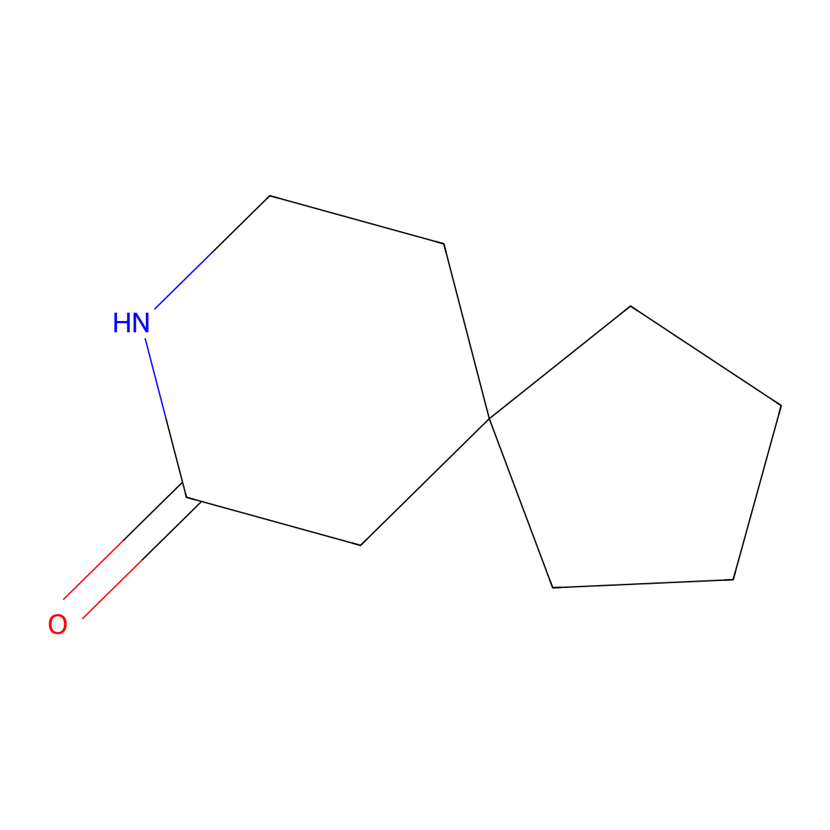 8-Azaspiro[4.5]decan-7-one molecular structure, CAS 1026159-99-8