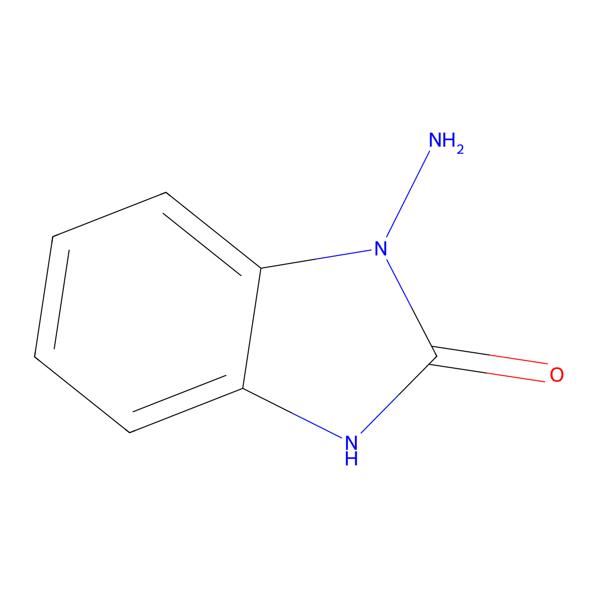 1-amino-2,3-dihydro-1H-1,3-benzodiazol-2-one molecular structure, CAS 102616-91-1