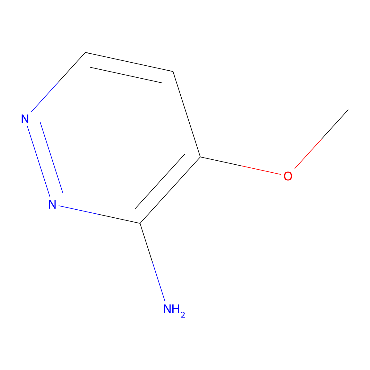 4-Methoxypyridazin-3-amine molecular structure, CAS 1026194-47-7