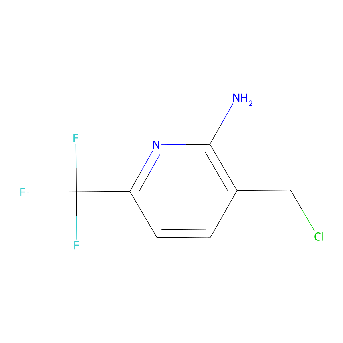 3-(Chloromethyl)-6-(trifluoromethyl)pyridin-2-amine molecular structure, CAS 1026232-38-1