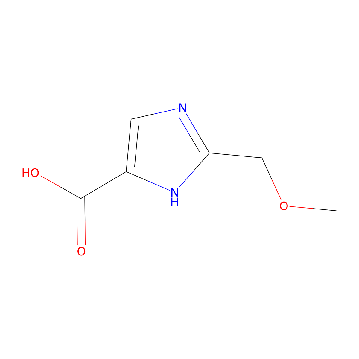 2-(Methoxymethyl)-1H-imidazole-5-carboxylic acid molecular structure, CAS 102625-28-5