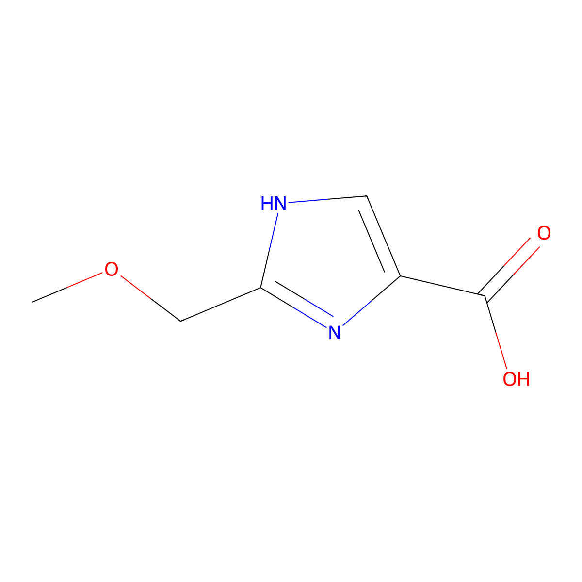 2-(Methoxymethyl)-1H-imidazole-5-carboxylic acid molecular structure, CAS 102625-28-5