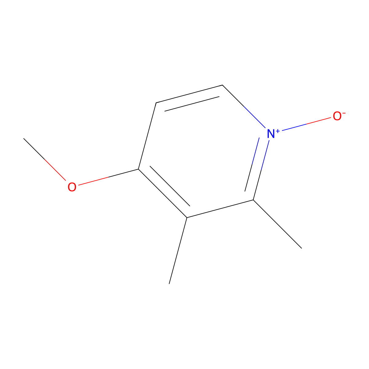 Pyridine, 4-methoxy-2,3-dimethyl-, 1-oxide molecular structure, CAS 102625-96-7