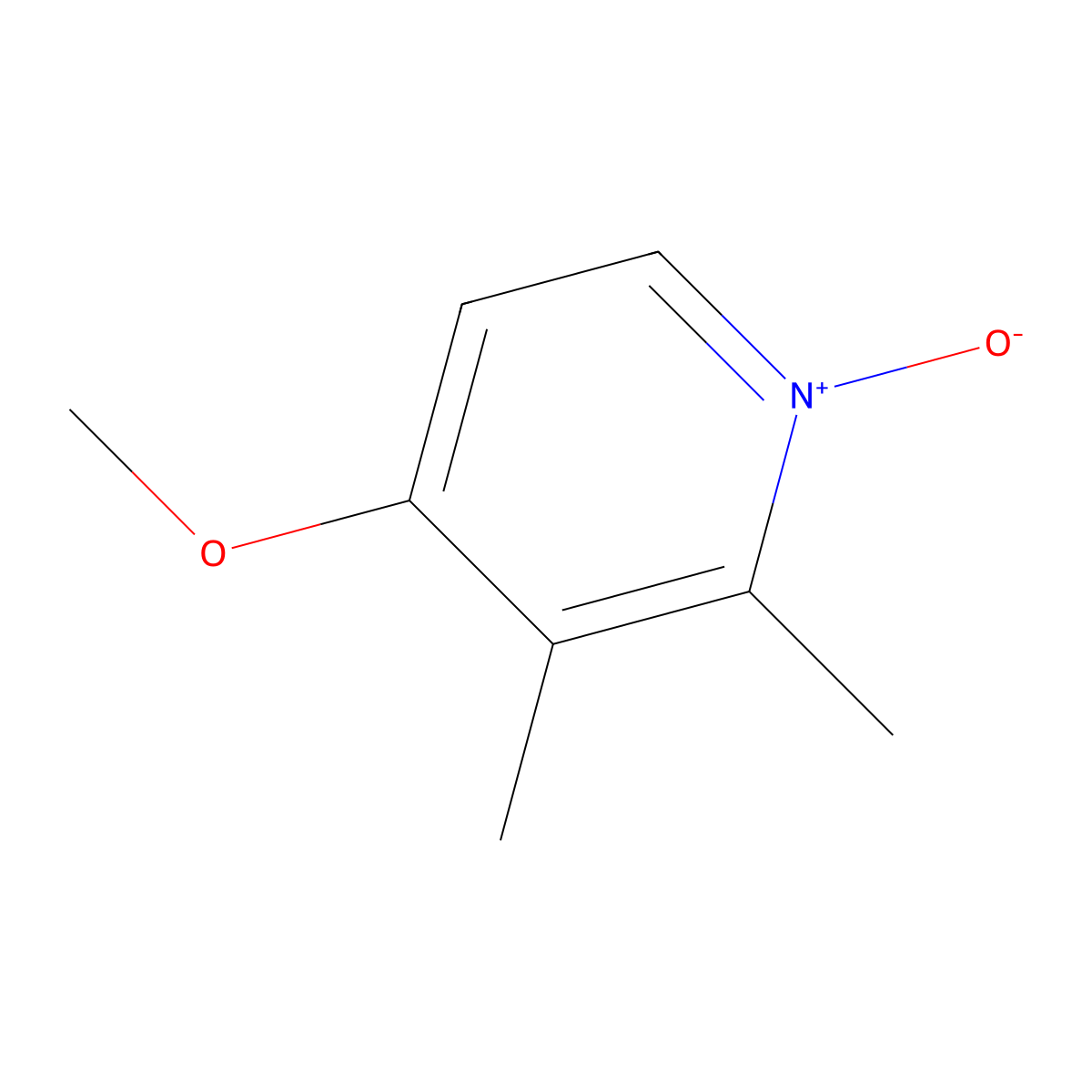 Pyridine, 4-methoxy-2,3-dimethyl-, 1-oxide molecular structure, CAS 102625-96-7