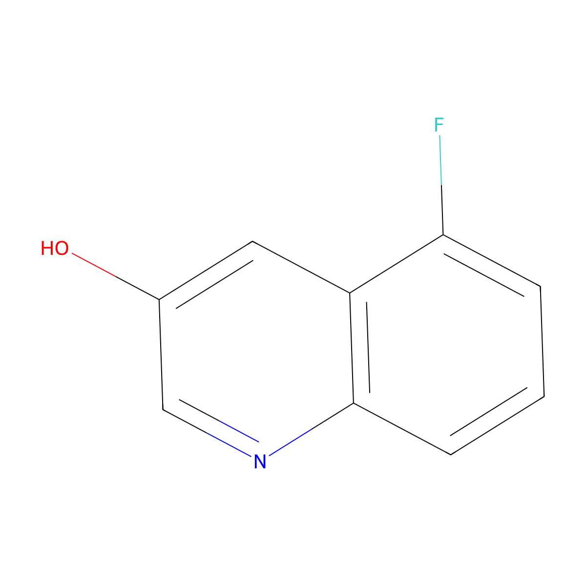 5-Fluoroquinolin-3-ol molecular structure, CAS 1026265-04-2