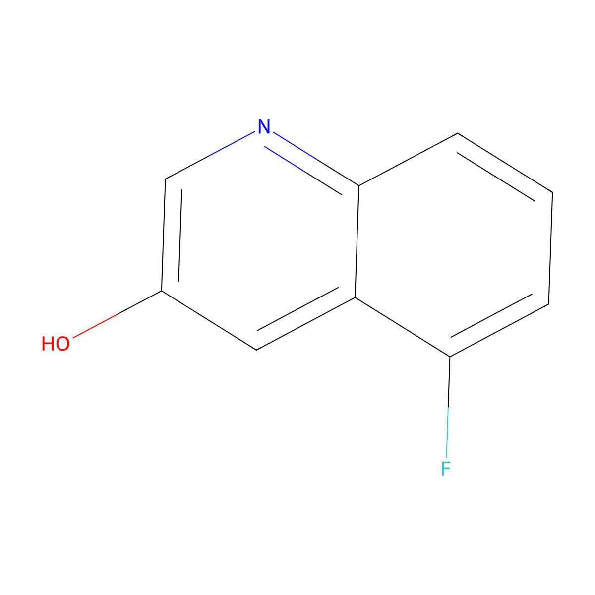 5-Fluoroquinolin-3-ol molecular structure, CAS 1026265-04-2