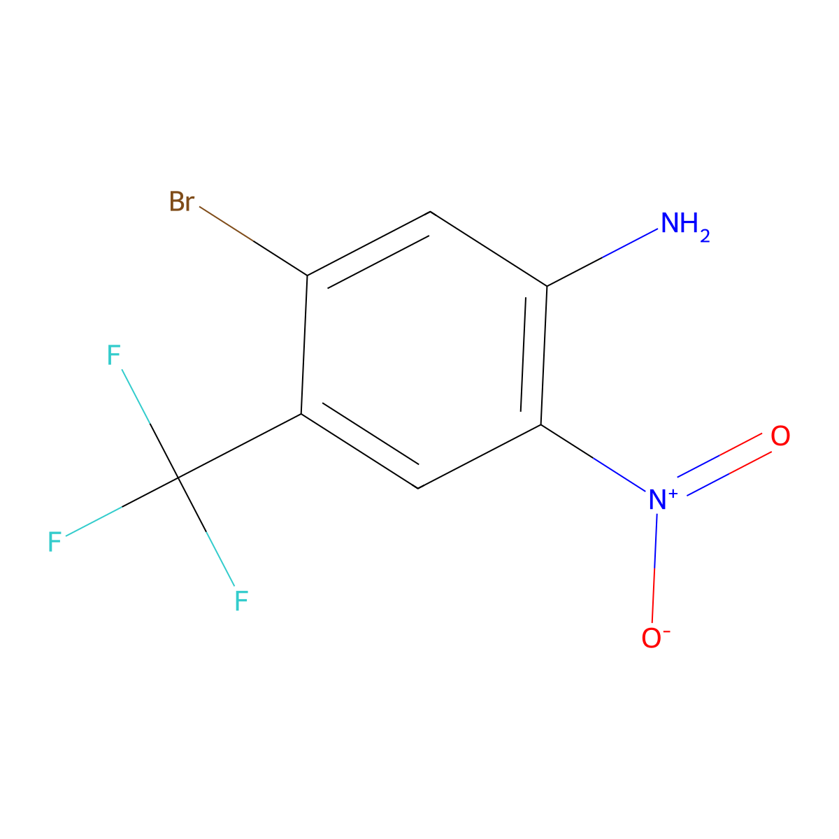 5-Bromo-2-nitro-4-(trifluoromethyl)aniline molecular structure, CAS 1026267-58-2