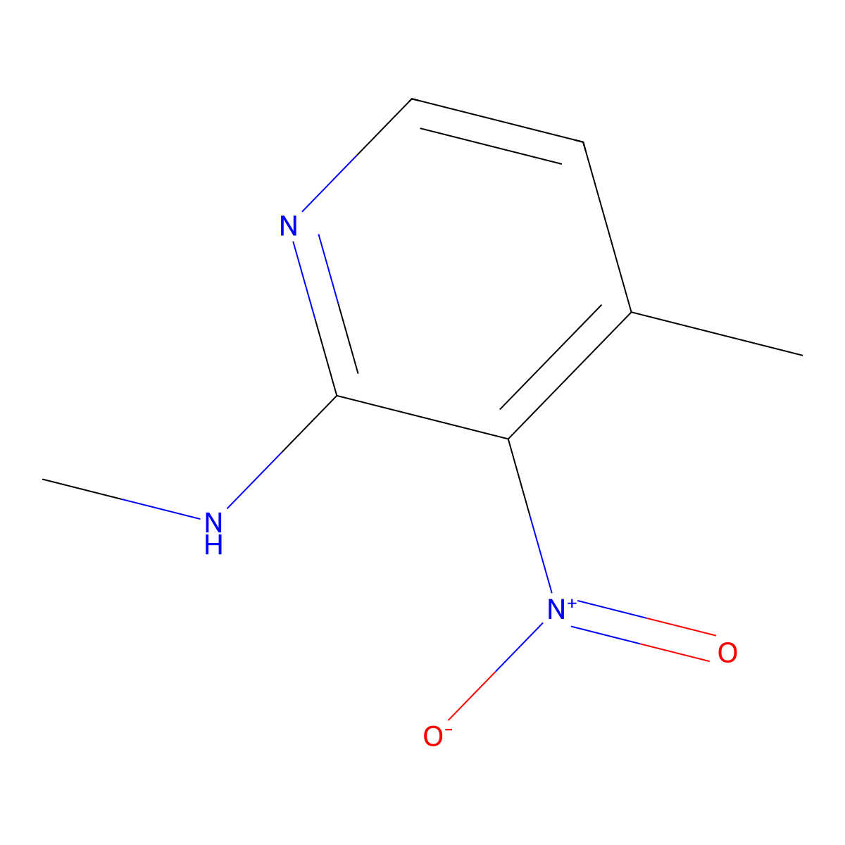 N,4-dimethyl-3-nitropyridin-2-amine molecular structure, CAS 102627-56-5