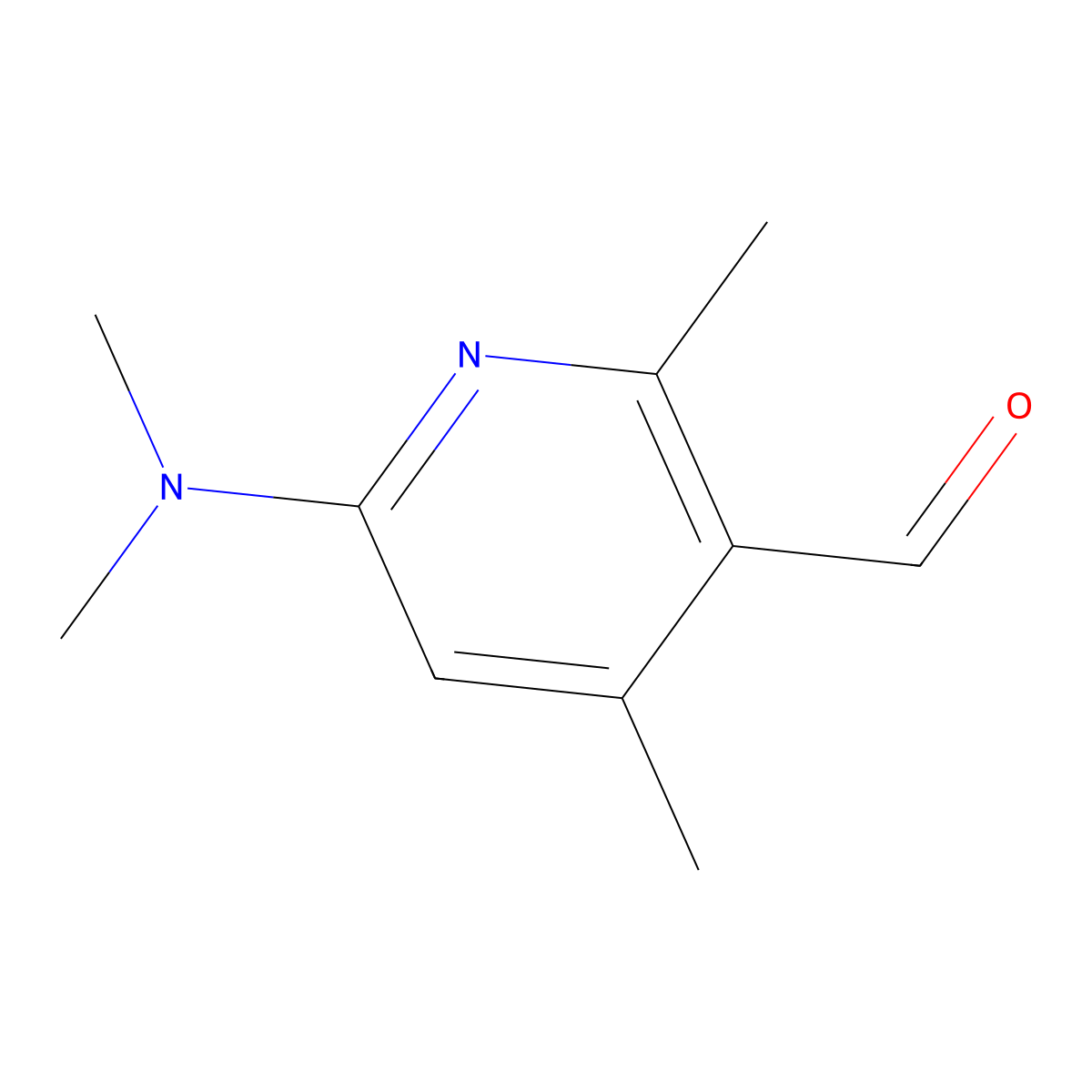 6-(Dimethylamino)-2,4-dimethylnicotinaldehyde molecular structure, CAS 1026285-45-9