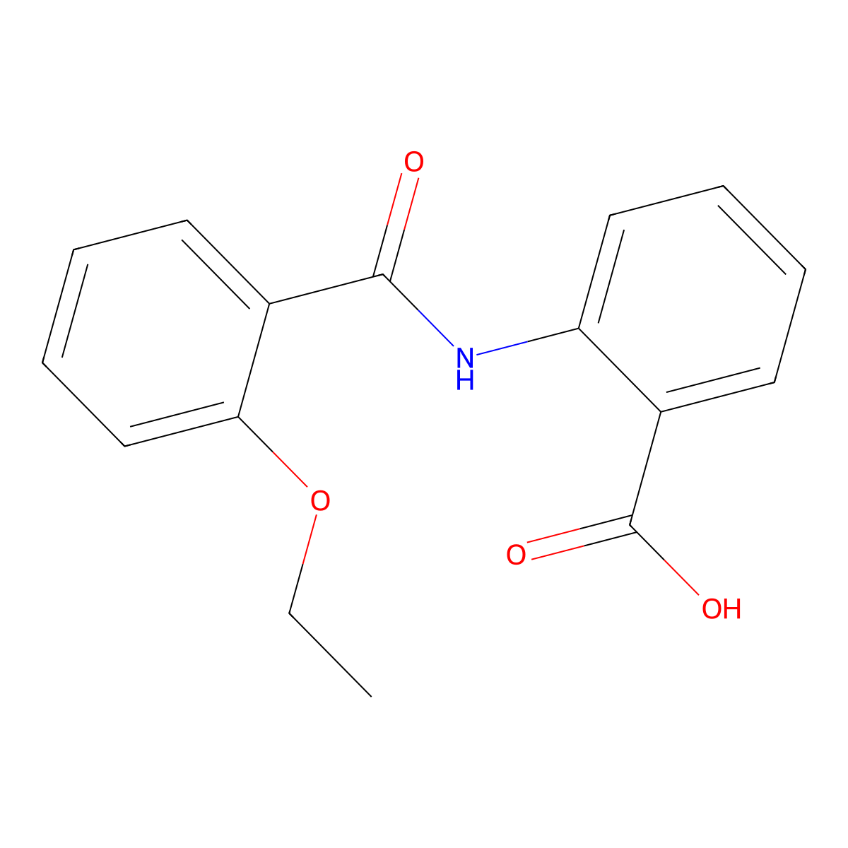2-[(2-ethoxybenzoyl)amino]benzoic Acid molecular structure, CAS 10263-74-8