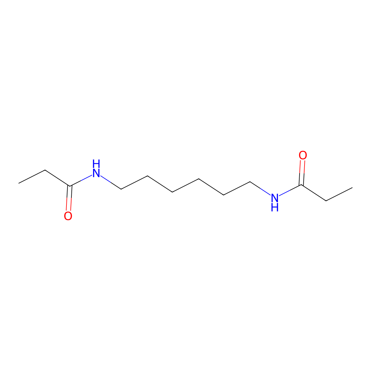 Propanamide, N,N'-1,6-hexanediylbis- molecular structure, CAS 10263-87-3