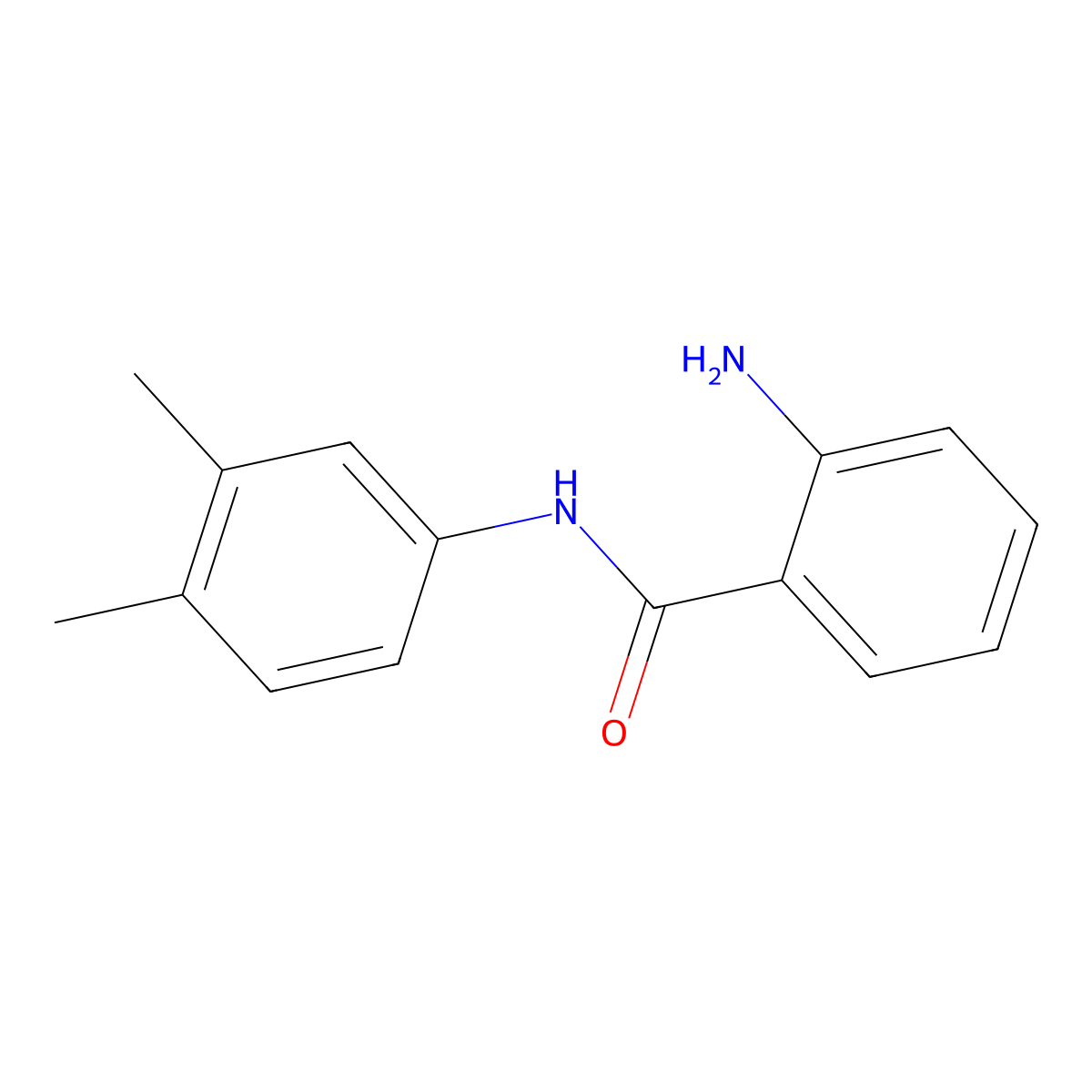 2-amino-N-(3,4-dimethylphenyl)benzamide molecular structure, CAS 102630-81-9