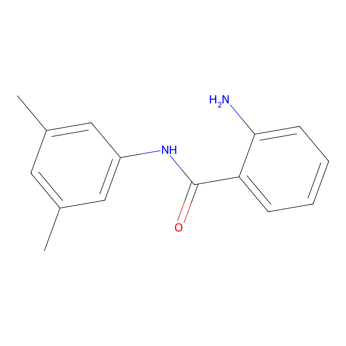 2-amino-N-(3,5-dimethylphenyl)benzamide molecular structure, CAS 102630-82-0