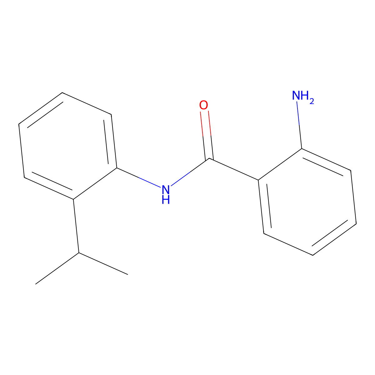 2-Amino-N-(2-isopropylphenyl)benzamide molecular structure, CAS 102630-83-1