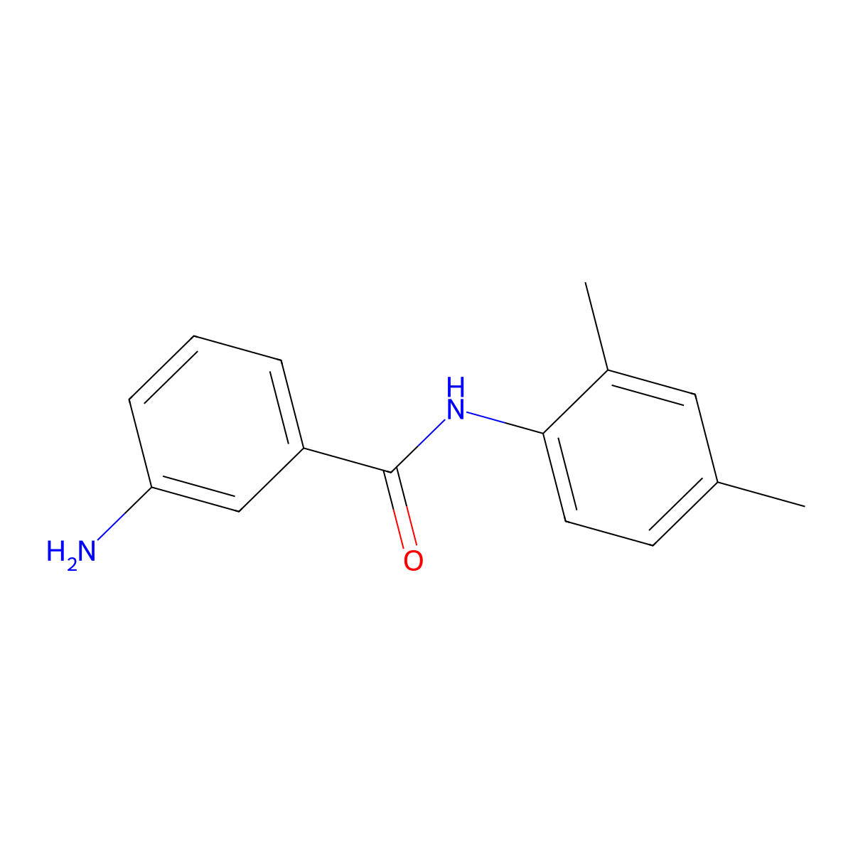 3-amino-N-(2,4-dimethylphenyl)benzamide molecular structure, CAS 102630-87-5
