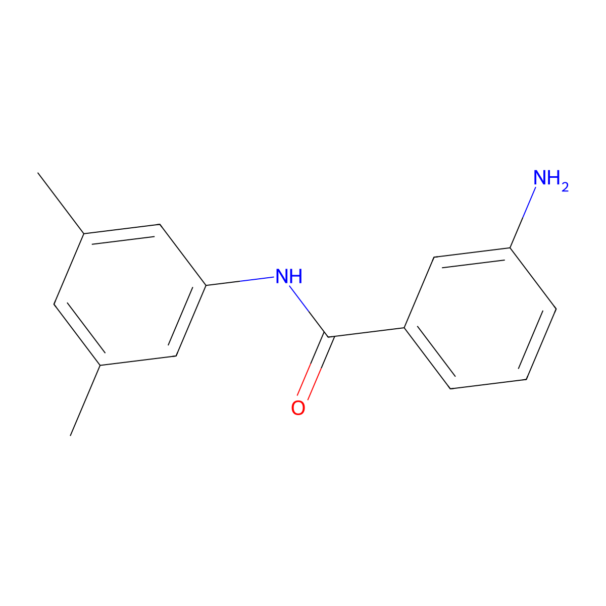 3-amino-N-(3,5-dimethylphenyl)benzamide molecular structure, CAS 102630-90-0