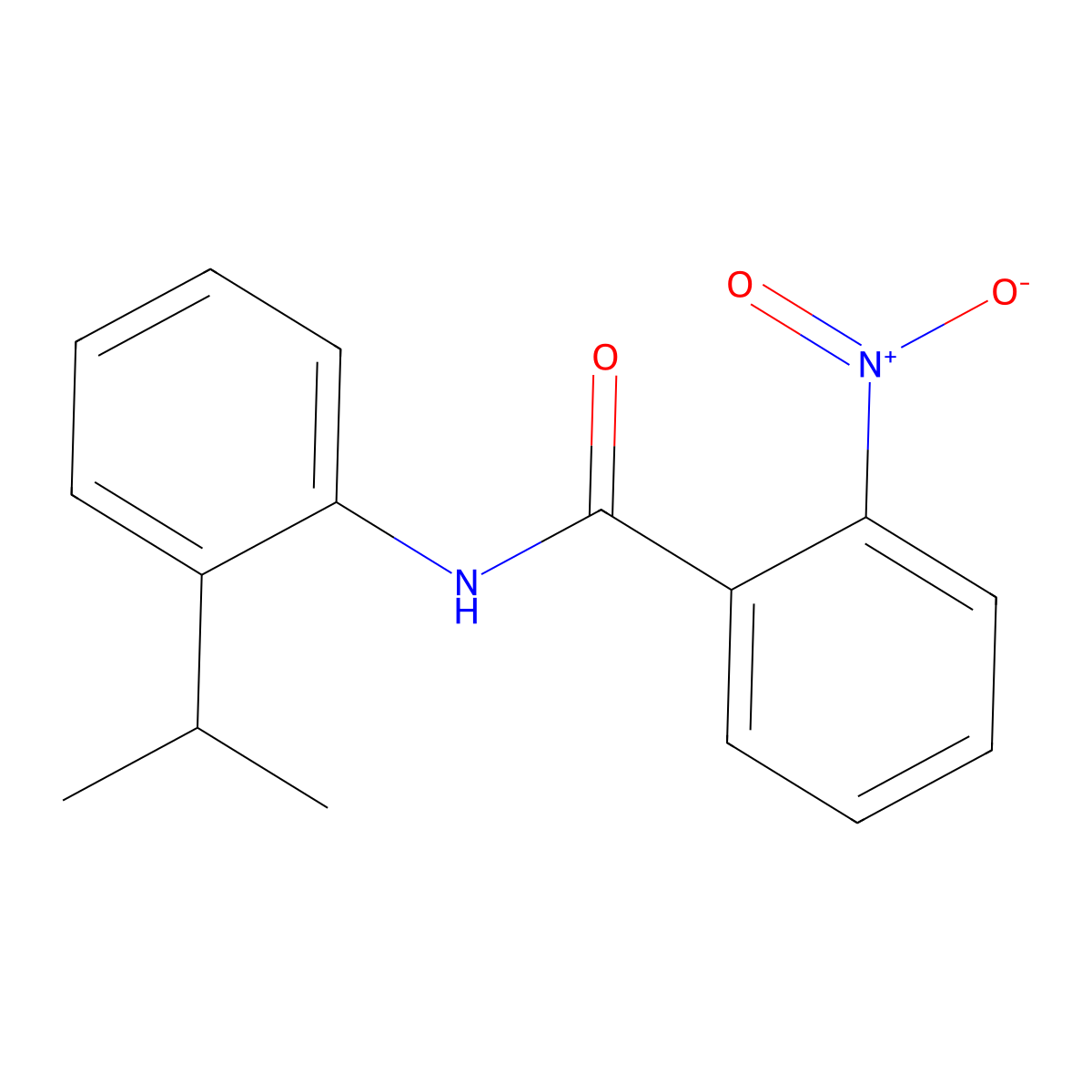 N-(2-Isopropylphenyl)-2-nitrobenzamide molecular structure, CAS 102630-99-9