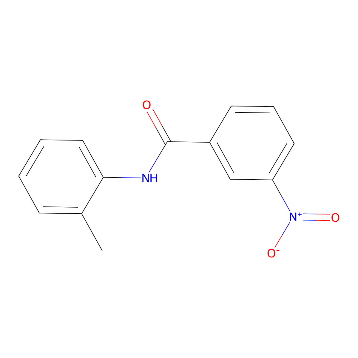 N-(2-methylphenyl)-3-nitrobenzamide molecular structure, CAS 102631-02-7