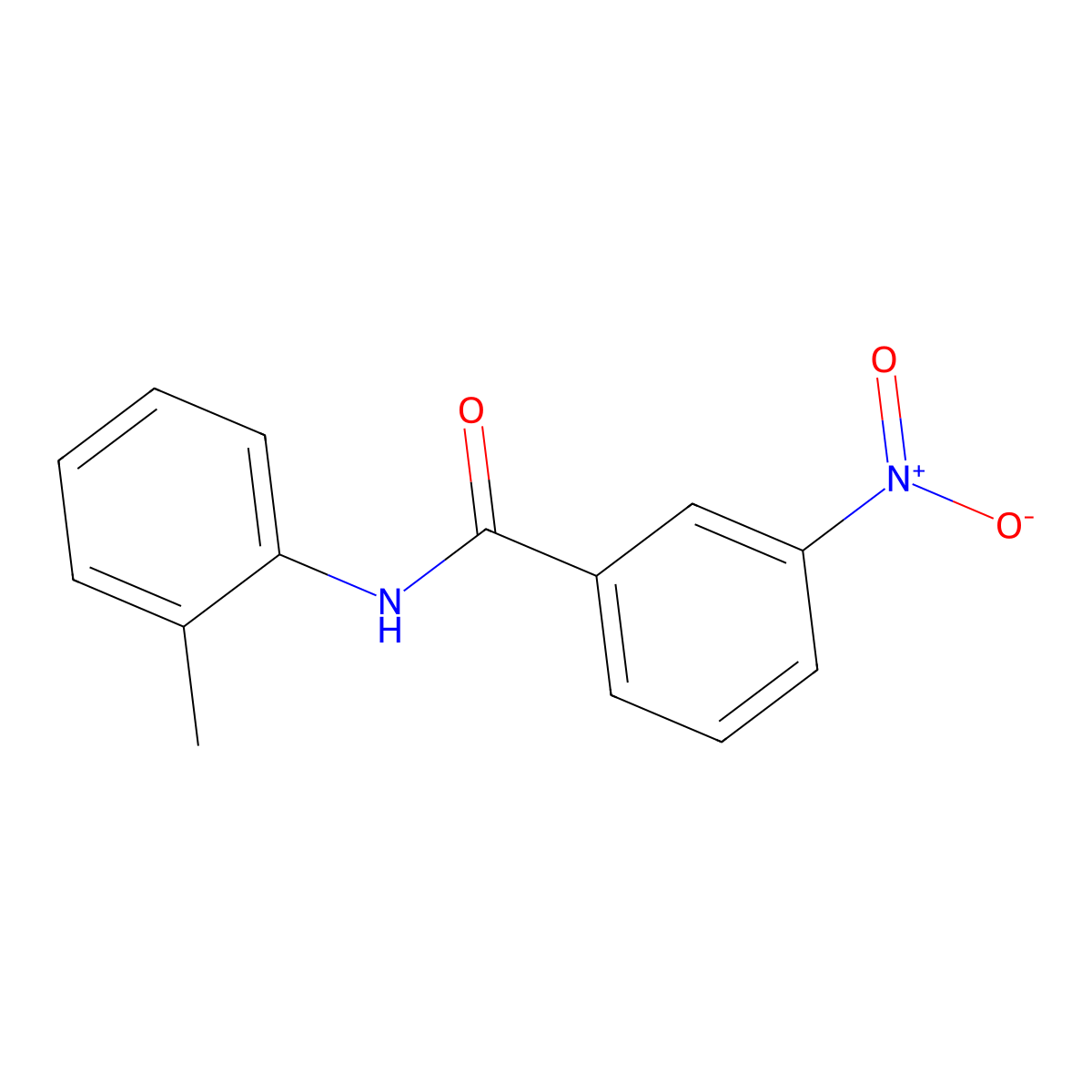 N-(2-methylphenyl)-3-nitrobenzamide molecular structure, CAS 102631-02-7