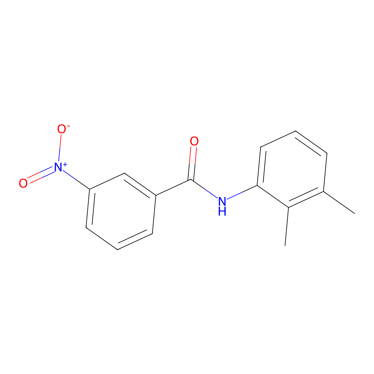 2',3'-Dimethyl-3-nitrobenzanilide molecular structure, CAS 102631-03-8