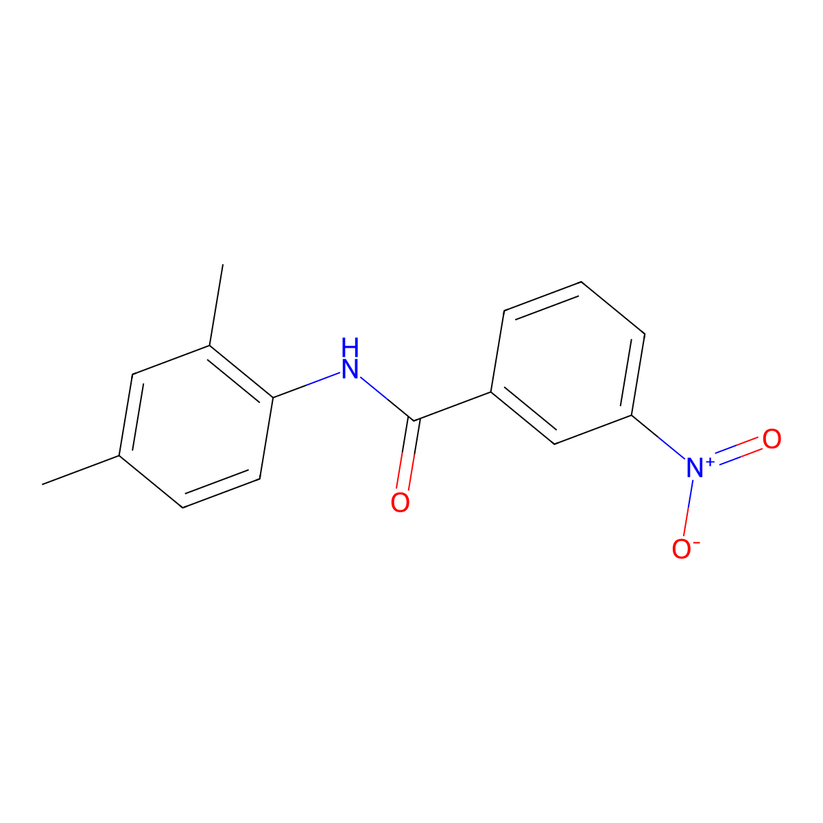 3-Nitrobenzo-2',4'-xylidide molecular structure, CAS 102631-04-9