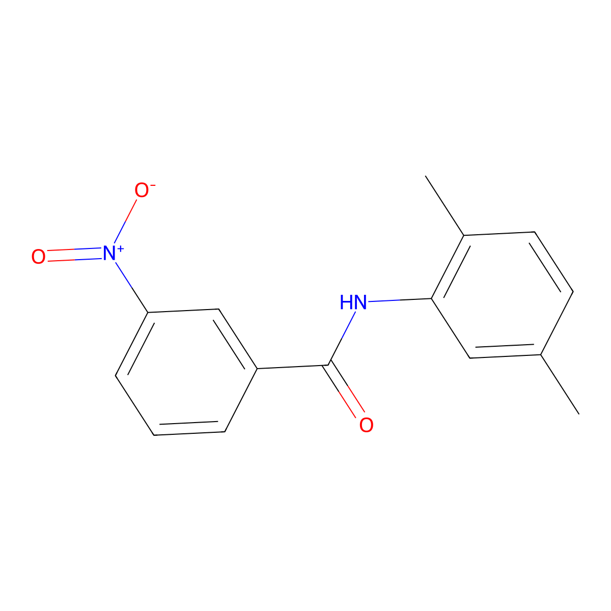 N-(2,5-dimethylphenyl)-3-nitrobenzamide molecular structure, CAS 102631-05-0