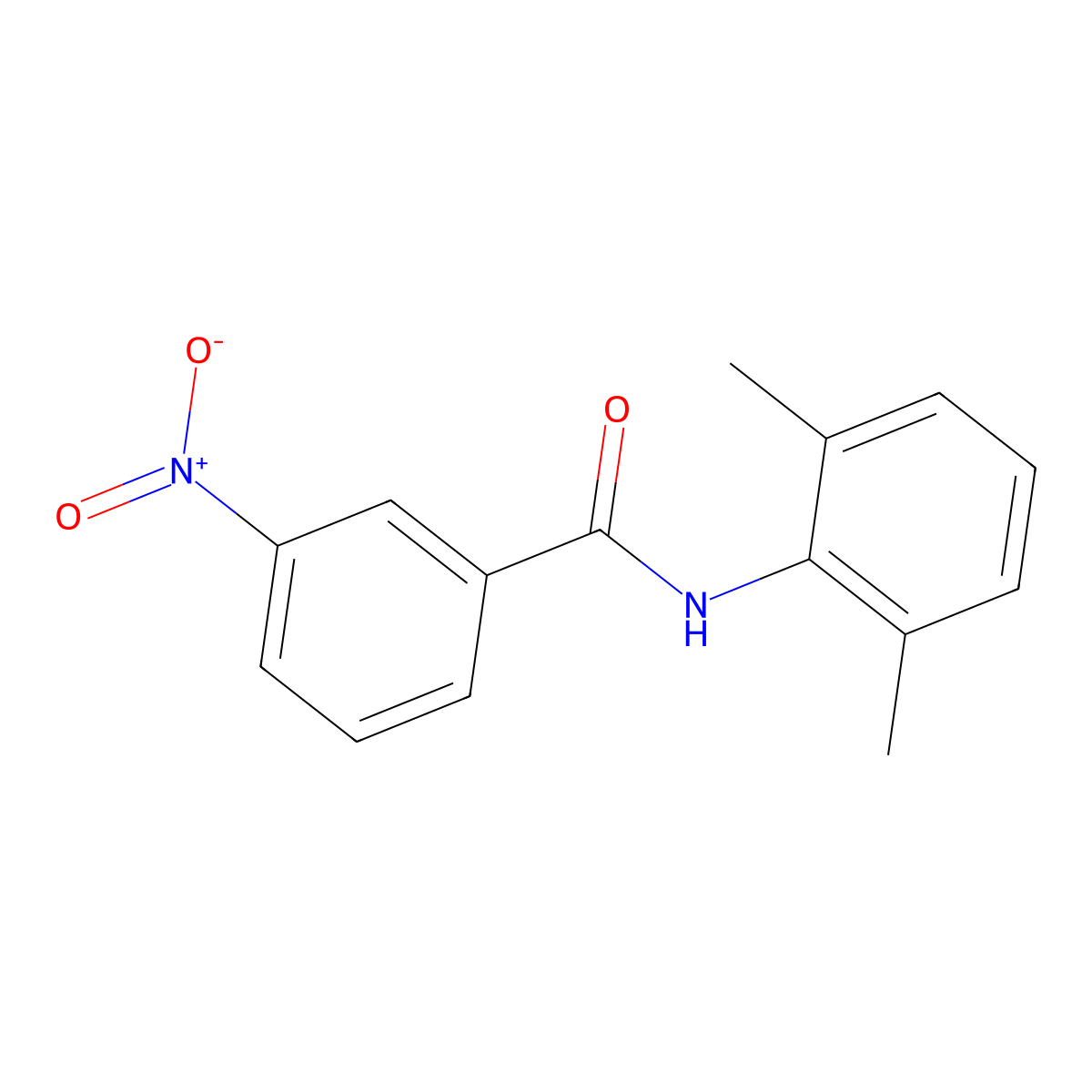N-(2,6-Dimethylphenyl)-3-nitrobenzamide molecular structure, CAS 102631-06-1