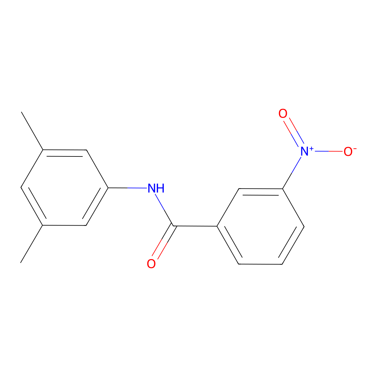 N-(3,5-dimethylphenyl)-3-nitrobenzamide molecular structure, CAS 102631-08-3