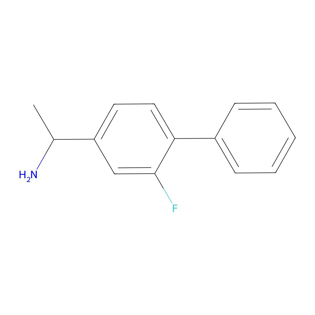 1-(3-Fluoro-4-phenylphenyl)ethan-1-amine molecular structure, CAS 1026312-54-8