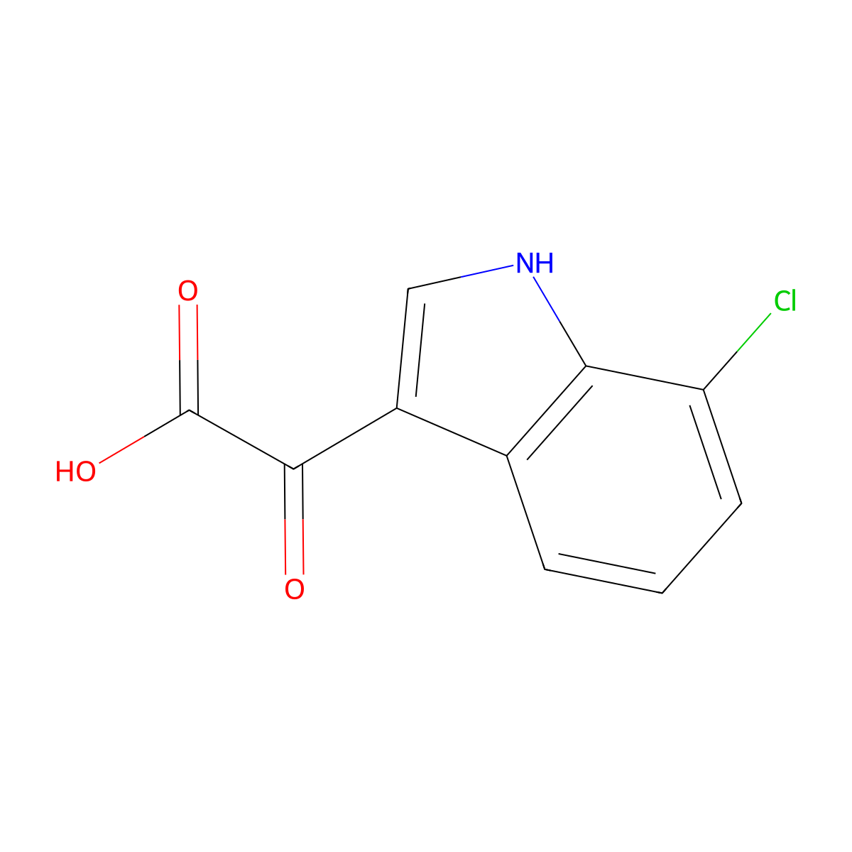 2-(7-Chloro-3-indolyl)-2-oxoacetic Acid molecular structure, CAS 1026314-25-9