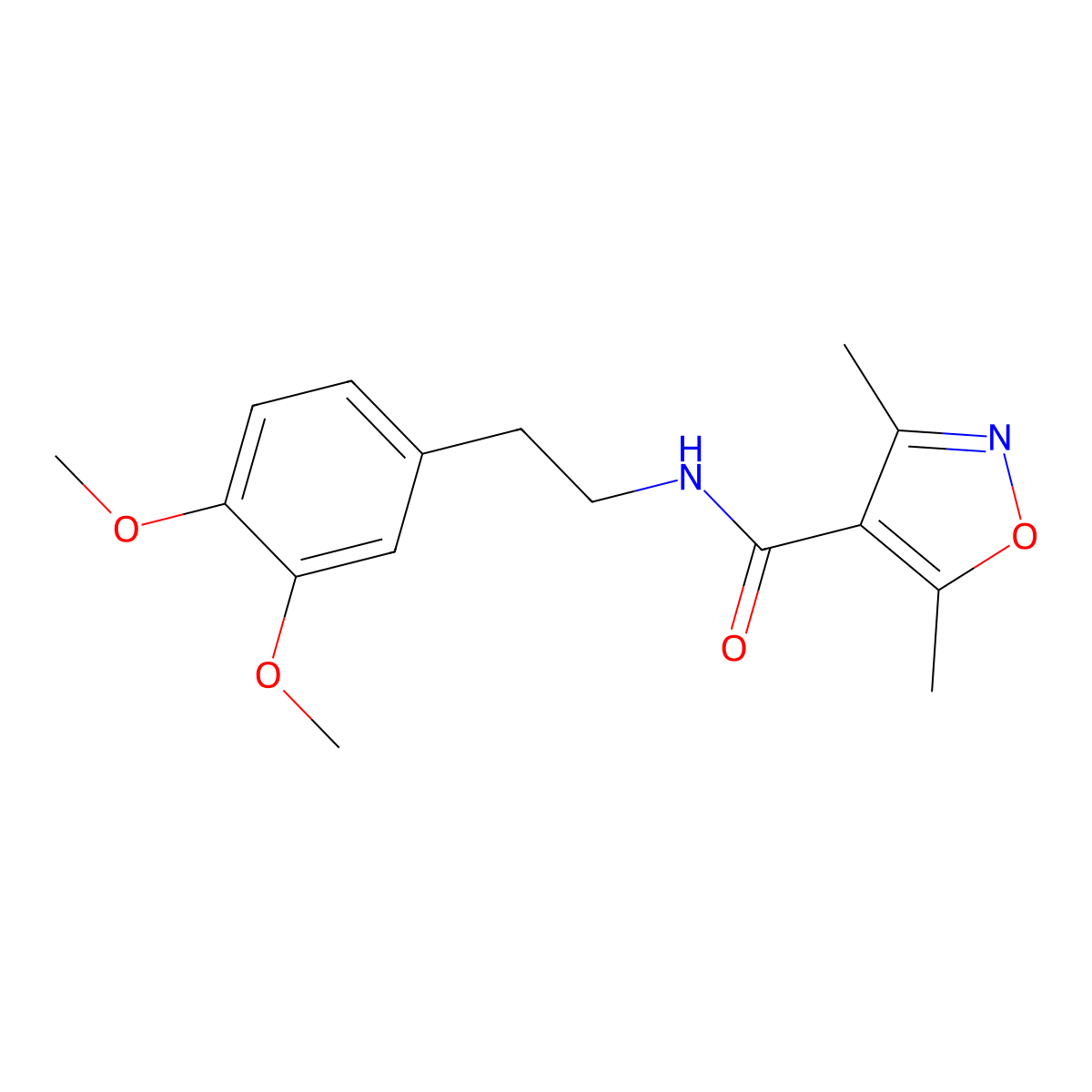 N-(2-(3,4-Dimethoxyphenyl)ethyl)(3,5-dimethylisoxazol-4-YL)formamide molecular structure, CAS 1026328-20-0
