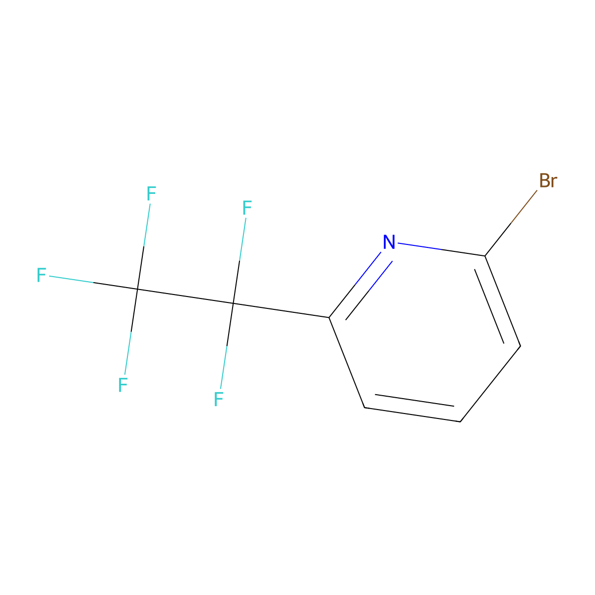 2-Bromo-6-pentafluoroethyl-pyridine molecular structure, CAS 1026345-94-7