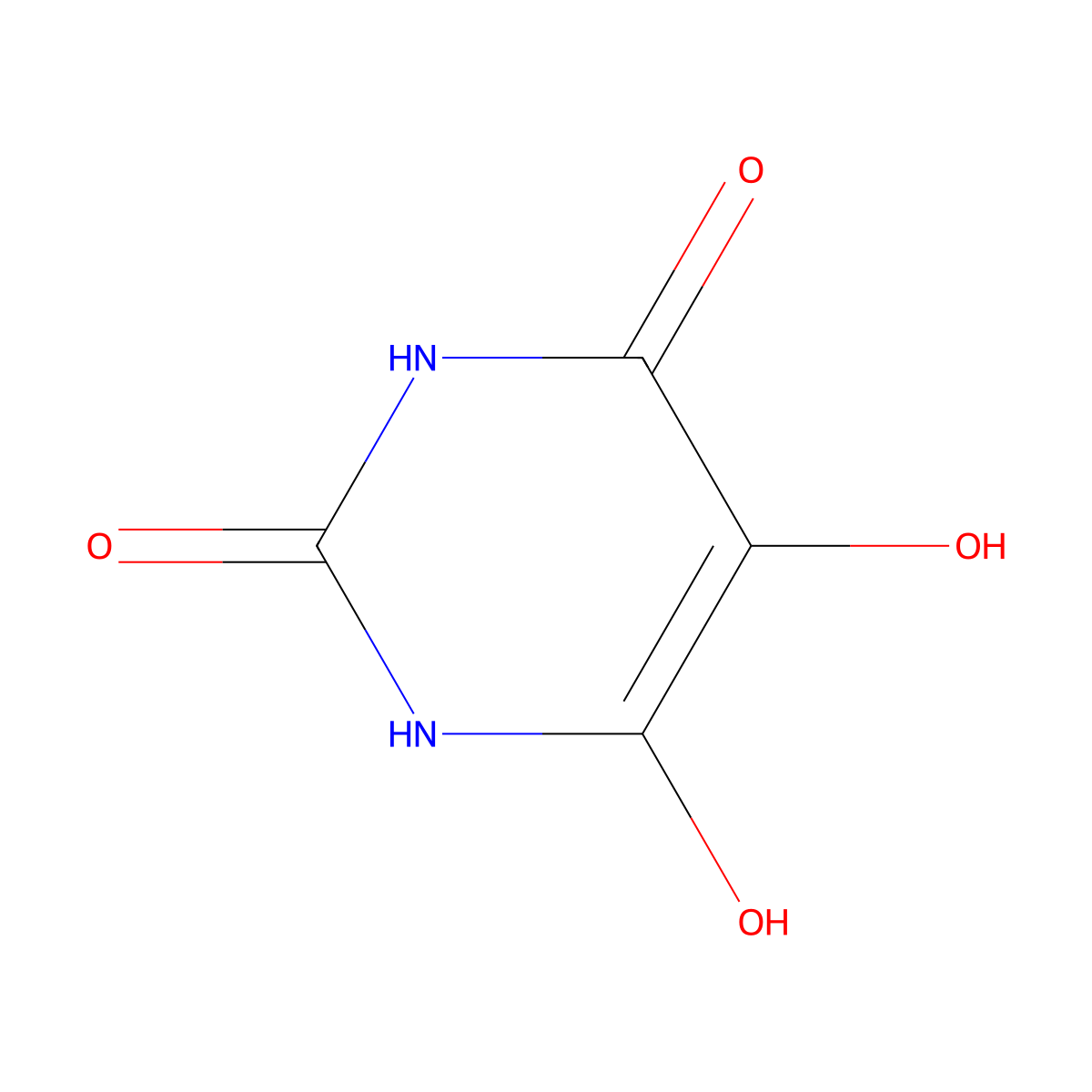 Isodialuric acid molecular structure, CAS 102636-37-3
