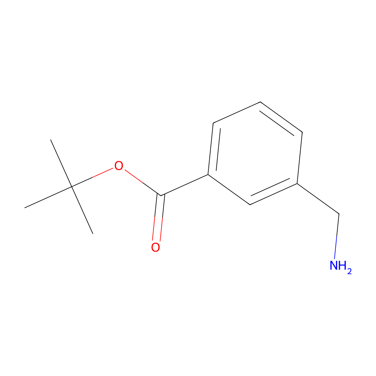 tert-Butyl 3-aminomethylbenzoate molecular structure, CAS 102638-45-9