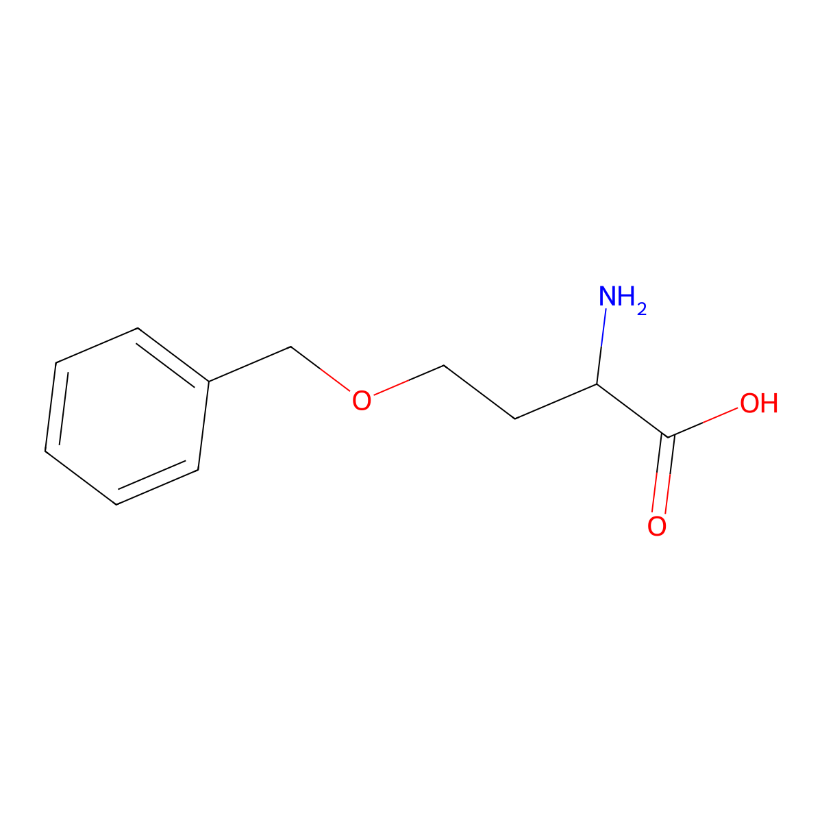 2-Amino-4-(benzyloxy)butanoic acid molecular structure, CAS 102639-79-2