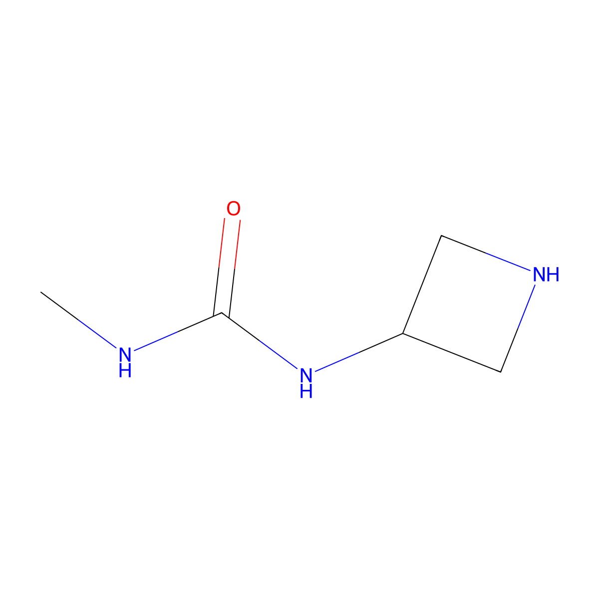 1-(Azetidin-3-yl)-3-methylurea molecular structure, CAS 1026391-89-8