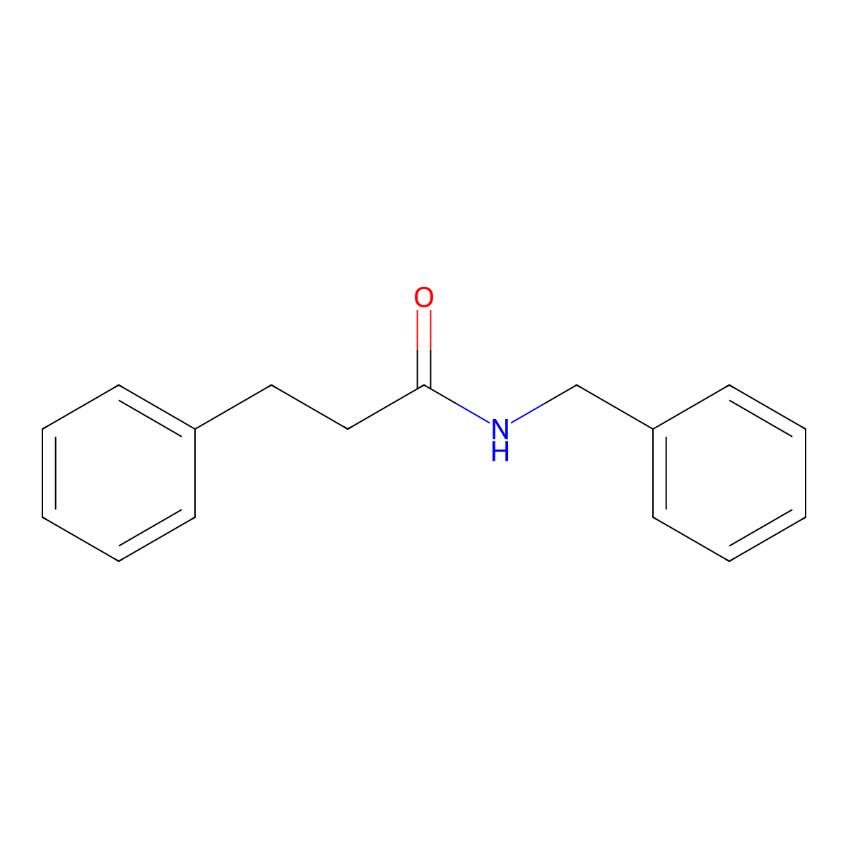 N-benzyl-3-phenylpropanamide molecular structure, CAS 10264-10-5