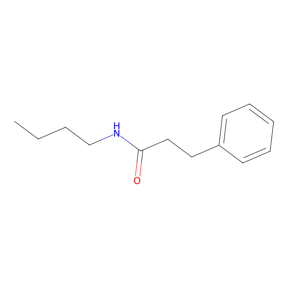 N-butyl-3-phenylpropanamide molecular structure, CAS 10264-11-6